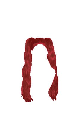 Hair Red High Pigtails 2 - Dark (Dei5 edit)