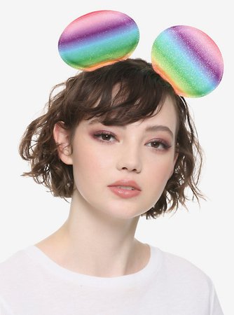 Disney Minnie Mouse Rainbow Glitter Ears Headband