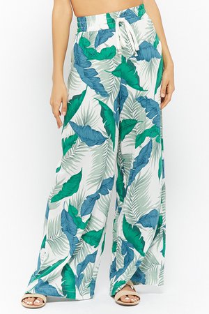 Palm Leaf Palazzo Pant | Forever 21