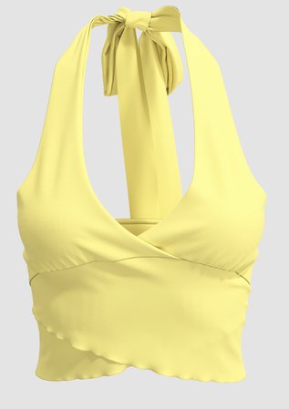 cider yellow sleeveless top