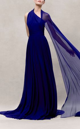 Silk Chiffon Gown By Pamella Roland | Moda Operandi