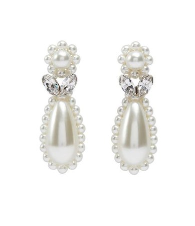 Pearl earrings by Simone Rocha