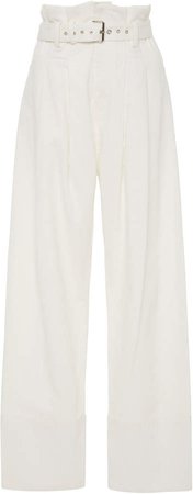 Irolo High-Waisted Cotton-Blend Pants