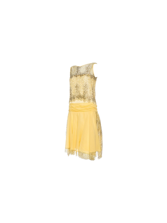 1920s yellow dress