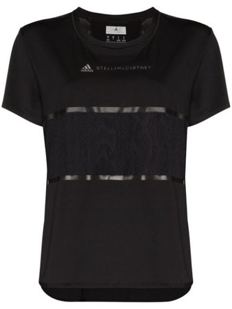 Adidas By Stella Mccartney Panelled Logo-Print T-Shirt Ss20 | Farfetch.com