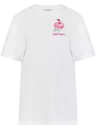 Nina Ricci graphic-print Cotton T-shirt - Farfetch