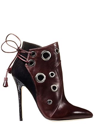 burgundy ankle boot