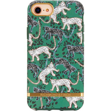 Richmond & Finch iPhone 6/6S/7/8 fodral (grön leopard)