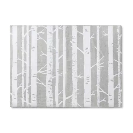Micro Polyester Rug Birch (4'x5'5") - Cloud Island - Light Gray : Target