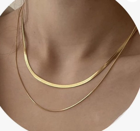 gold combo necklace AMAZON