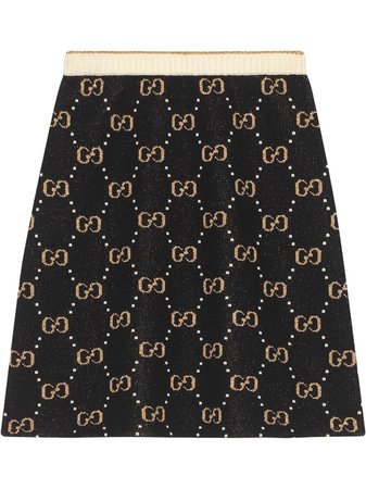 Gucci Gg Pattern Knit Skirt | Farfetch.com