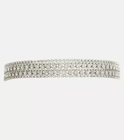 Callaway Crystal Embellished Necklace in Silver - Jennifer Behr | Mytheresa