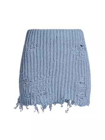 Shop JW Anderson Distressed Knit Miniskirt | Saks Fifth Avenue