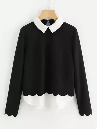 Black Sweater Collar