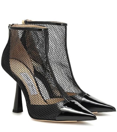 Kix 100 leather and mesh ankle boots