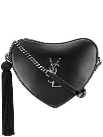 Saint Laurent Heart Crossbody Bag 5406940XB6D Black | Farfetch