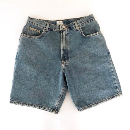Vintage 90s High Waisted Calvin Klein Stone Wash Jean Shorts | Etsy