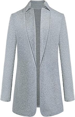 Amazon.com: GRASWE Warm Lapel Wool Coat For Women Trench Jacket Long Sleeve Overcoat Outwear Peacoat : Clothing, Shoes & Jewelry