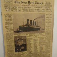 Newspaper New York Times Historic Moment Titanic Kraft Paper Poster Wall Art | Wish