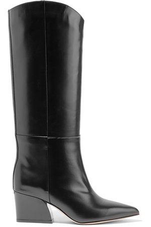 Tibi | Logan glossed-leather knee boots | NET-A-PORTER.COM