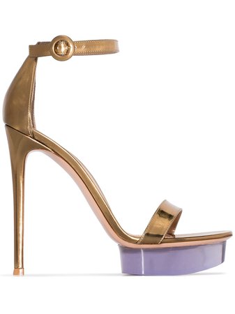 Gianvito Rossi open toe 130mm platform sandals £730 - Buy Online - Mobile Friendly, Fast Delivery
