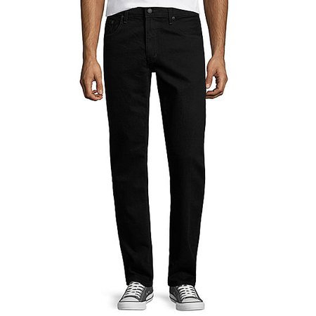 Arizona Flex Slim-Fit Straight-Leg Jeans, Color: Black - JCPenney