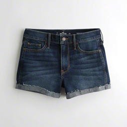 (Dark Wash) Hi-Rise Shorts