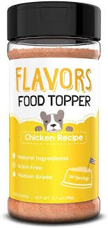 Amazon.com : Flavors Food Topper and Gravy for Dogs - Chicken Recipe with Bone Broth, 3.1 oz. - Natural, Human Grade, Grain Free - Perfect Kibble Seasoning and Hydrating Treat Mix for Picky Dog or Puppy : Pet Supplies