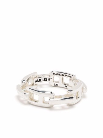 AMBUSH 925 A CHAIN RING SILVER NO COLOR - Farfetch