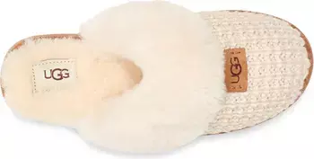 UGG® Cozy Knit Genuine Shearling Slipper | Nordstrom