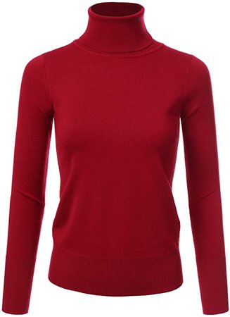 NINEXIS Women's Long Sleeve Turtle Neck Knit Sweater Top with Plus Size at Amazon Women’s Clothing store