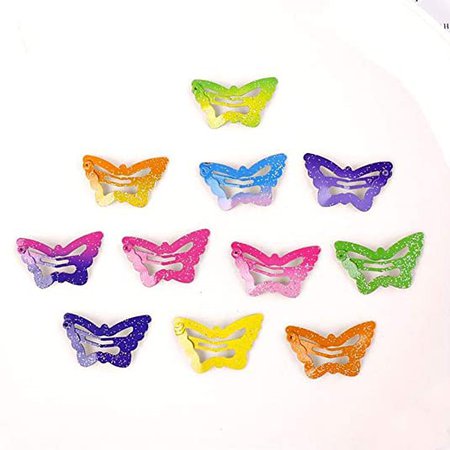 Amazon.com : DAWEIF 12Pcs Star Butterfly Hair Clips Geometric Five-Pointed Star Shape Hollow Snap Barrettes Candy Color Hairpins Gift For Girls Baby Kids Women : Beauty