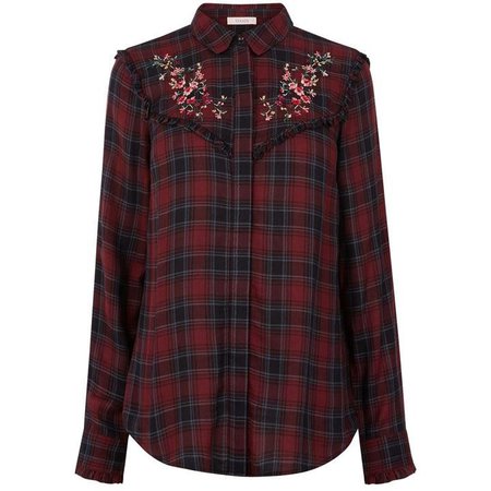Embroidered Check Shirt - House of Fraser