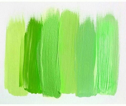 green paint canvas