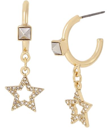 Betsey Johnson celestial huggie earrings