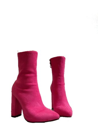 minimalist chunky heeled boots
