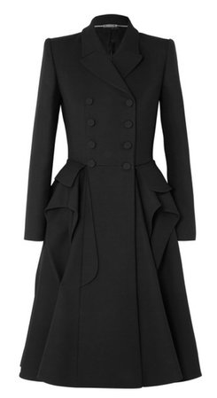 Alexander McQueen black coat dress