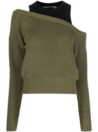 Veronica Beard Prescott double-layer Sweater - Farfetch