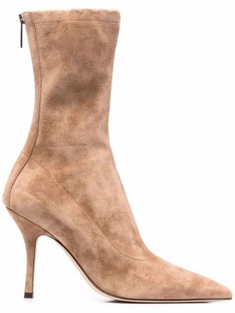 Paris Texas pointed toe suede ankle boots - FARFETCH