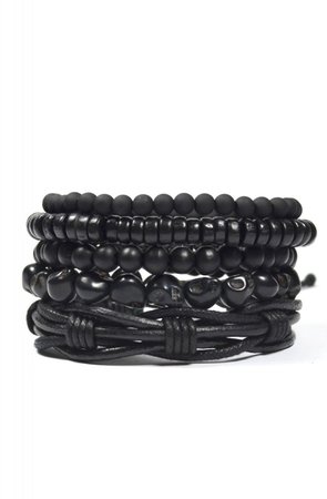 black bracelet set - Pesquisa Google