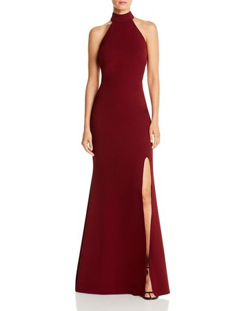 AQUA Halter-Neck Gown - 100% Exclusive | Bloomingdale's