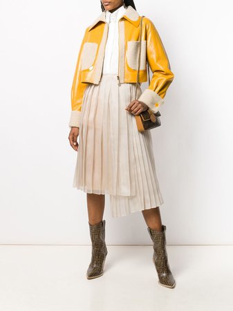 Fendi asymmetric pleated skirt - FARFETCH