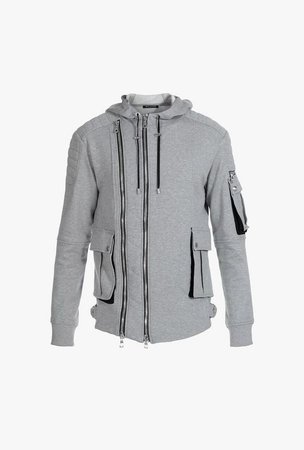 ‎ ‎ ‎Hooded Zippered Jacket ‎ for ‎Men‎ - Balmain.com
