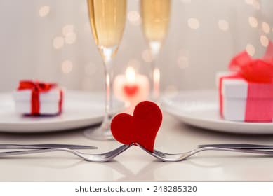 Valentine Day Dinner Stock Photo (Edit Now) 248285320