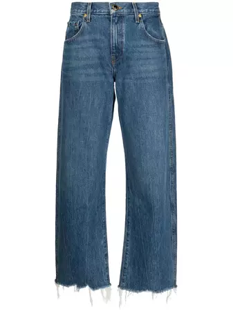 KHAITE mid-rise wide-leg Jeans - Farfetch
