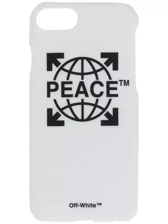 Off-White Capa Para Iphone 7 'Peace' - Farfetch