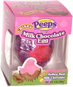 Marshmallow Peeps Inside a Crispy Milk Chocolate Egg