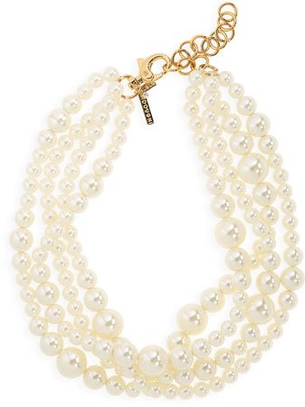Multilayered Imitation Pearl Necklace