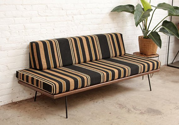 Mid Century Sofa Daybed Wood Frame