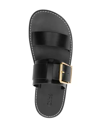 Chloé buckle-strap Leather Sandals - Farfetch